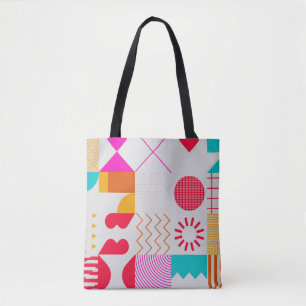 80er-90s Trendy Geometric Background Tasche