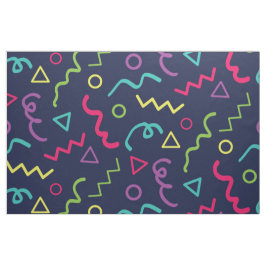 80er achtziger Retro-Party neonale Memphis Muster Stoff