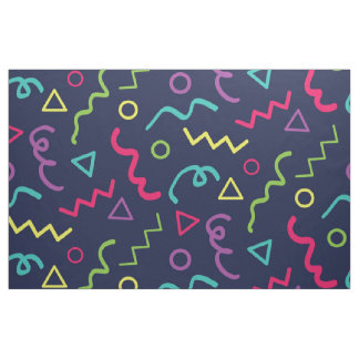 80er achtziger Retro-Party neonale Memphis Muster Stoff