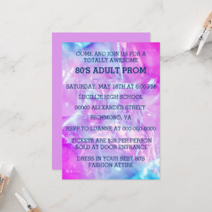 80er Adult Prom Einladung