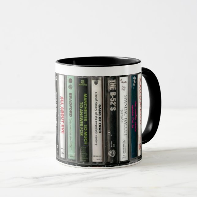 80er Alt Rock Kassette Tasse (VorderseiteRechts)