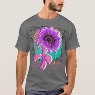 80er Art Blume Blossom Retro Vaporwave Aesthetics  T-Shirt