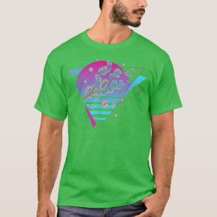 80er Art Retro Sakura Japan Blume Vaporwave Cherry T-Shirt