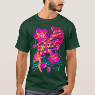80er Art Sakura Blume Japan Retro Vaporwave Cherry T-Shirt