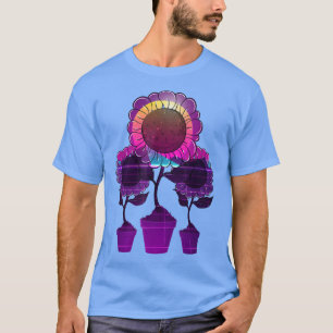 80er Art Synthwave Hippie Blume Blossom Vaporwave T-Shirt
