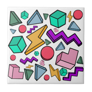 80er Ästhetische Vintag Retro Fliese