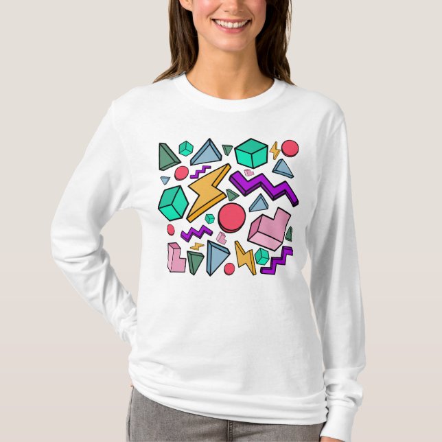 80er Ästhetische Vintag Retro T-Shirt (Vorderseite)