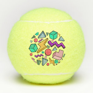 80er Ästhetische Vintag Retro Tennisbälle