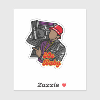 80er Baby Aufkleber