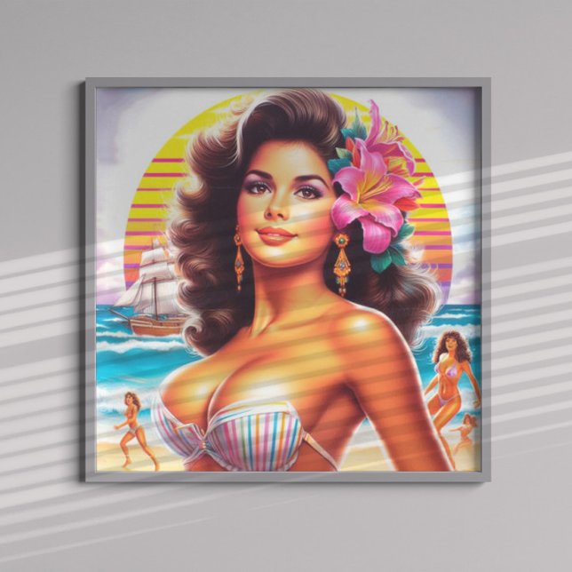 80er Beach Girl Poster (Von Creator hochgeladen)