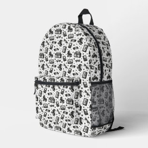 80er bedruckter rucksack
