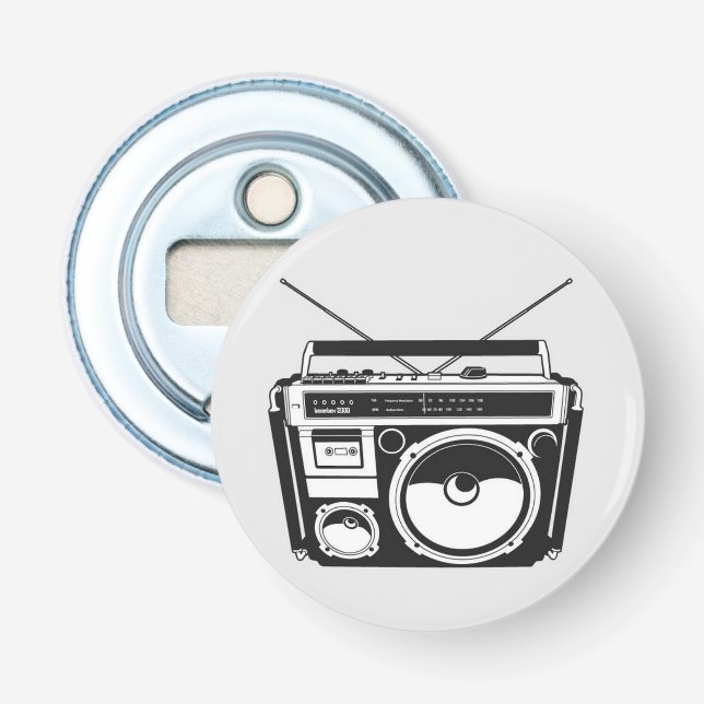 80er Boombox Flaschenöffner (Vorderseite)