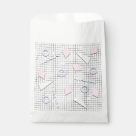 80er Candy Pastel Geo Print Favor Bags Geschenktütchen