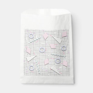 80er Candy Pastel Geo Print Favor Bags Geschenktütchen