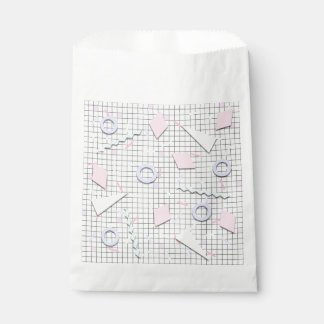 80er Candy Pastel Geo Print Favor Bags Geschenktütchen