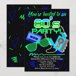 80er Cassette Tape Party Einladung