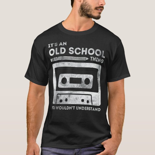 80er Cassette Tape Stift Roll Fix Throw T-Shirt (Vorderseite)