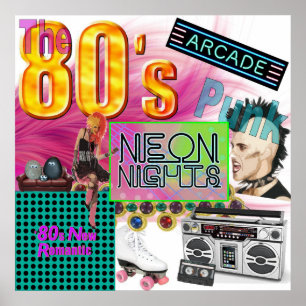80er Collage Poster