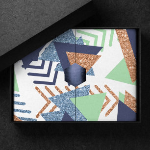 80er Color Abstrakt   Rose Gold Mint 90er Seidenpapier