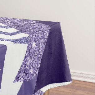 80er Cool Abstrakt   Lila Passionsformen Muster Tischdecke