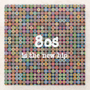 80er Funky Stylish Anspruchsvolles Extravagantes M Glasuntersetzer