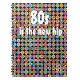 80er Funky Stylish Sophylish Monogram Notizblock