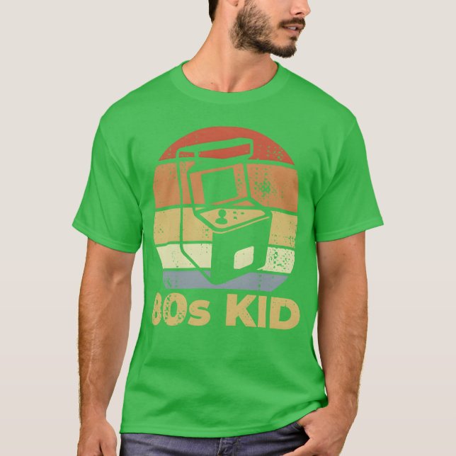 80er Gaming Retro T-Shirt (Vorderseite)