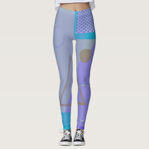 80er geometrisch funky Retromemphis Leggings