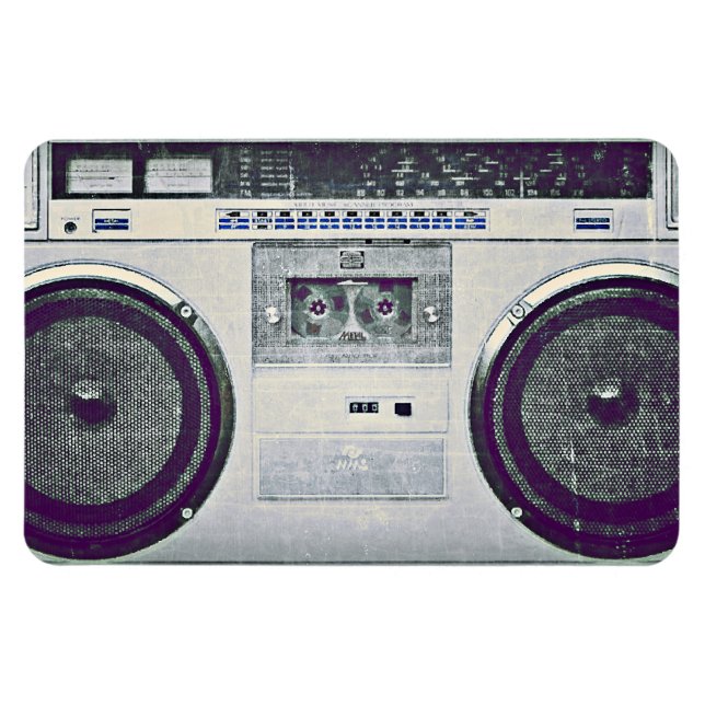 80er Ghettoblaster Magnet (Horizontal)