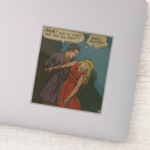 80er Golden Age Horror Comicen   BEÄNGSTIGEND VINT Aufkleber