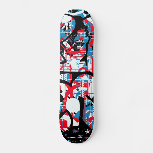 80er Graffiti Skateboard (Vorderseite)