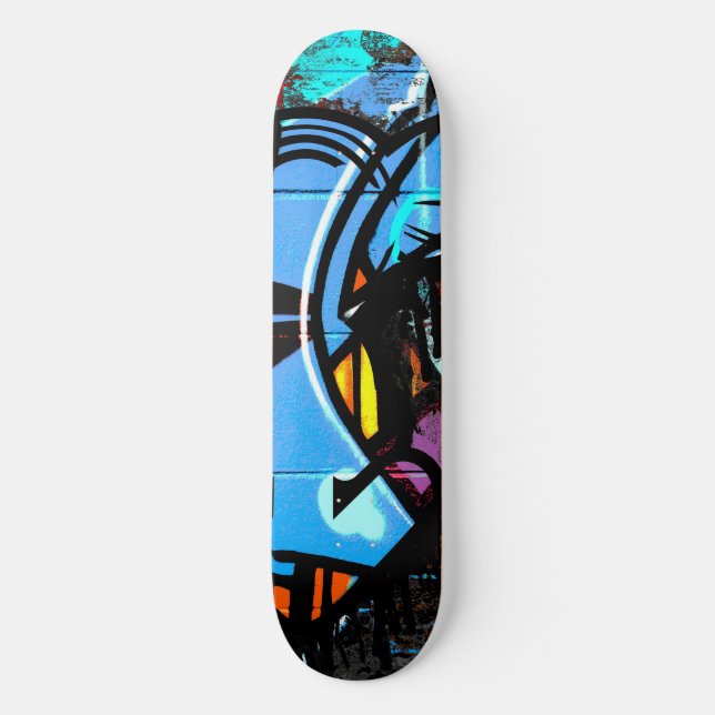 80er Graffiti Skateboard (Vorderseite)