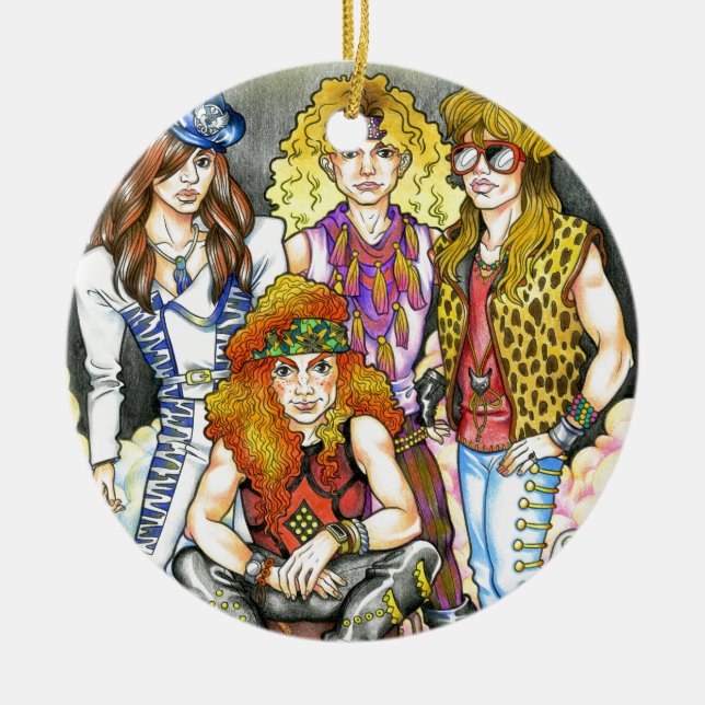 80er Hairband - 80er Retro Keramikornament (Vorne)