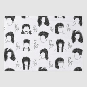 80er Hairstyles Seidenpapier