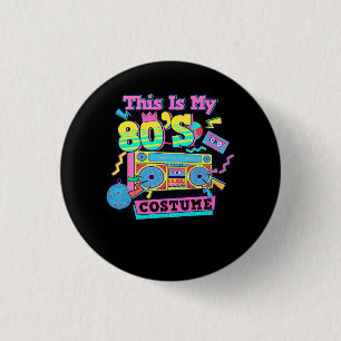 80er Jahre 80er Costume Party Generation Button