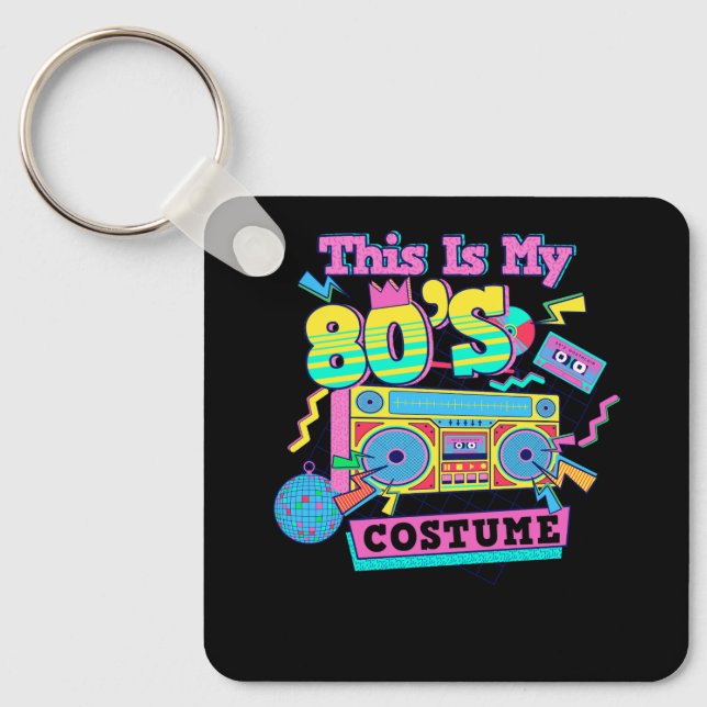 80er Jahre 80er Costume Party Generation Schlüsselanhänger (Vorderseite)