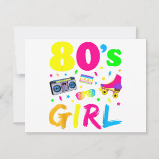 80er Jahre Mädchen Geburtstagsfeier Kostüm Retro V