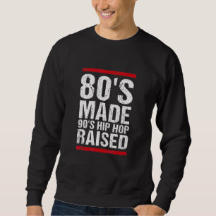 80er Jahre Made 90er Hip Hop erhöht Bekleidung 5 Sweatshirt