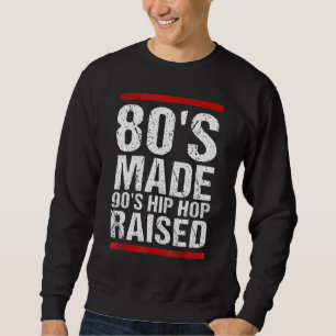 80er Jahre Made 90er Hip Hop erhöht Bekleidung lus Sweatshirt