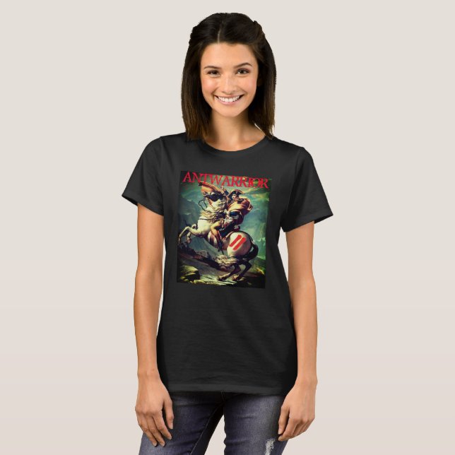 80er Jahre Musik Ant Krieger Grenze Napoleon T-Shirt (Vorne ganz)