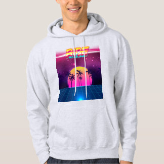 80er Jahre Retro-Futuristik Hoodie
