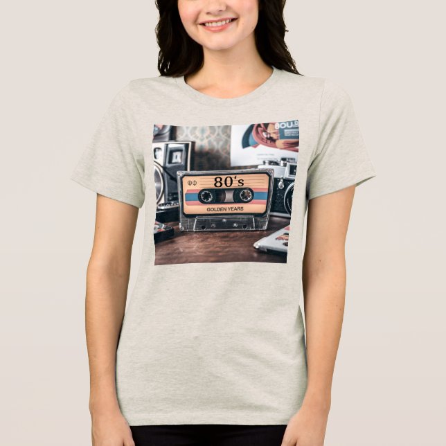 80er Jahre Tri-Blend Shirt (Vorderseite)