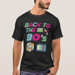 80er Kostüm 80 s Party Outfit Zurück in die 80er T-Shirt