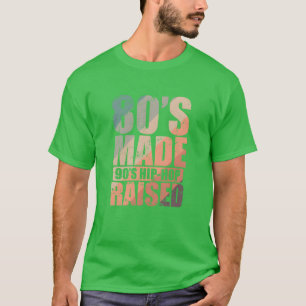 80er machten 90er Hip Hop groß Musikgenre Retro T-Shirt