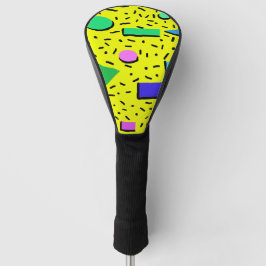 80er Memphis Style Abstrakt Retro Nahtlos Golf Headcover