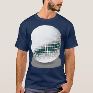 80er Music Disco Ball Vintage Diskothek T-Shirt
