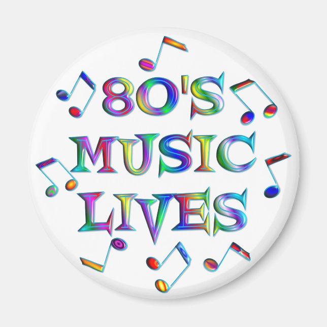 80er Music Lives Magnet (Vorne)