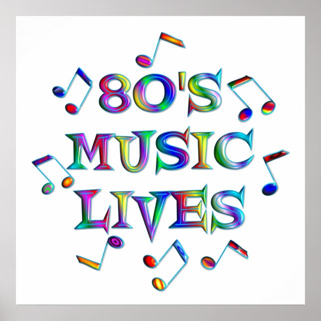 80er Music Lives Poster (Vorne)