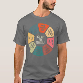 80er-Musik Retro-Lyrik Kreisdiagramm Sie können Ih T-Shirt