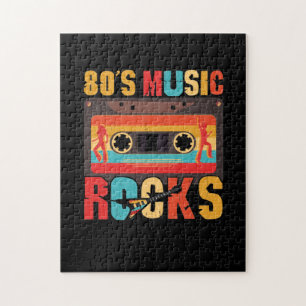80er-Musik rockt - Vintage Retro abgenutzt